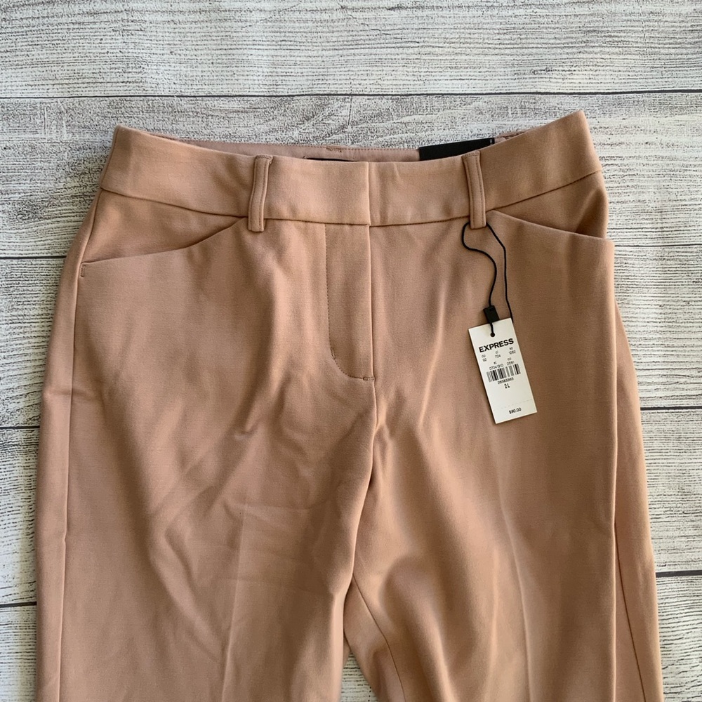 EXPRESS Mid Rise Knit Curvy Bootcut Pant - Picture 4 of 13